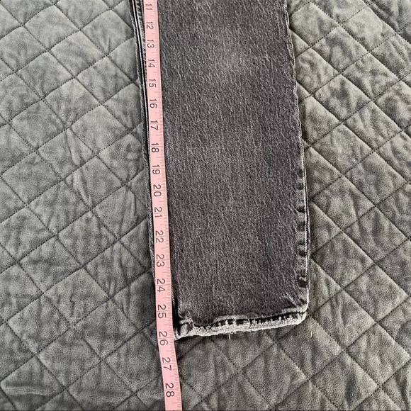 Abercrombie & Fitch Jeans Women Size 25 0 S The Dad High Rise Washed Black C - Picture 5 of 8